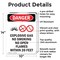 Signmission Explosive Gas No Smoking Danger Sign, Aluminum, 10in W x 14in L, 2PK OS-2PACK-DS-A-1014-V-1209 - alternate 8